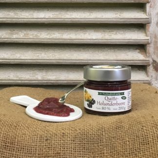 "Quitte-Holunderbeere" samtig 80% Frucht (nach Art einer Quittenkonfitüre)
